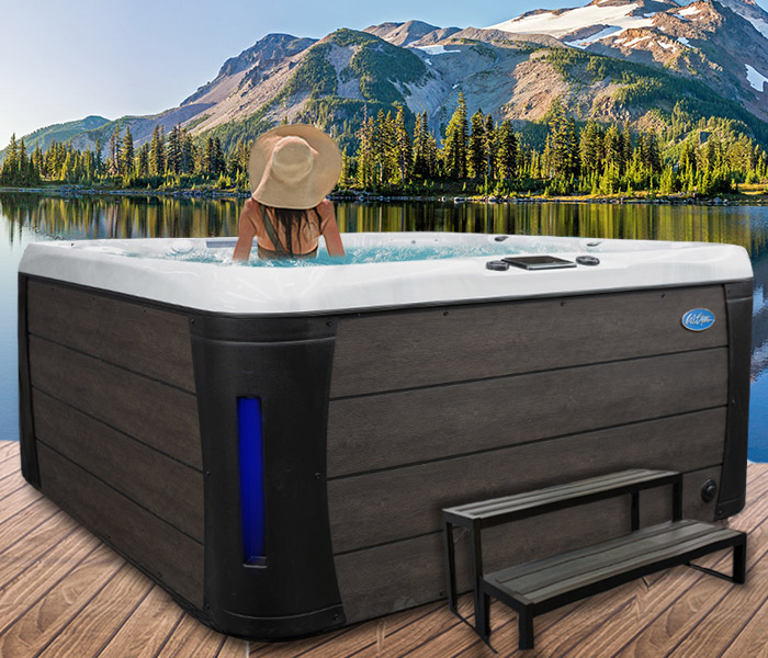 Calspas hot tub being used in a family setting - hot tubs spas for sale Suffolk